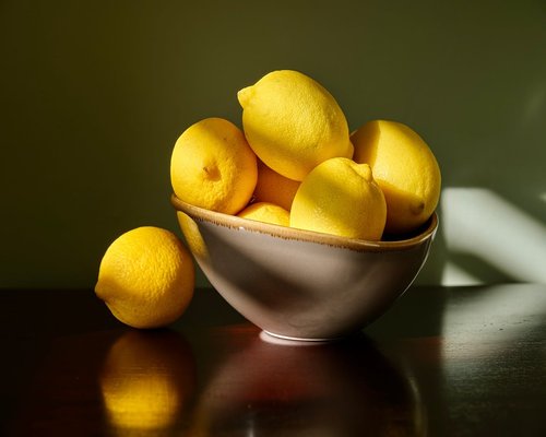 home table with lulo passion fruit and water
